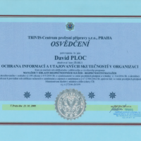 Certificate - information security and protection of classified information in an organization